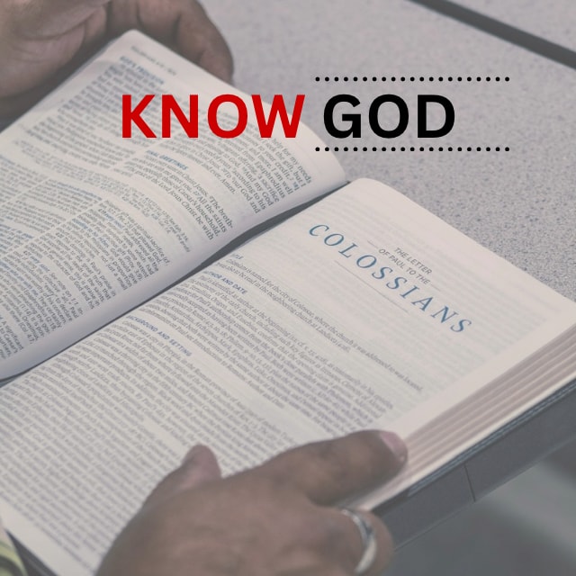 Know God — open Bible