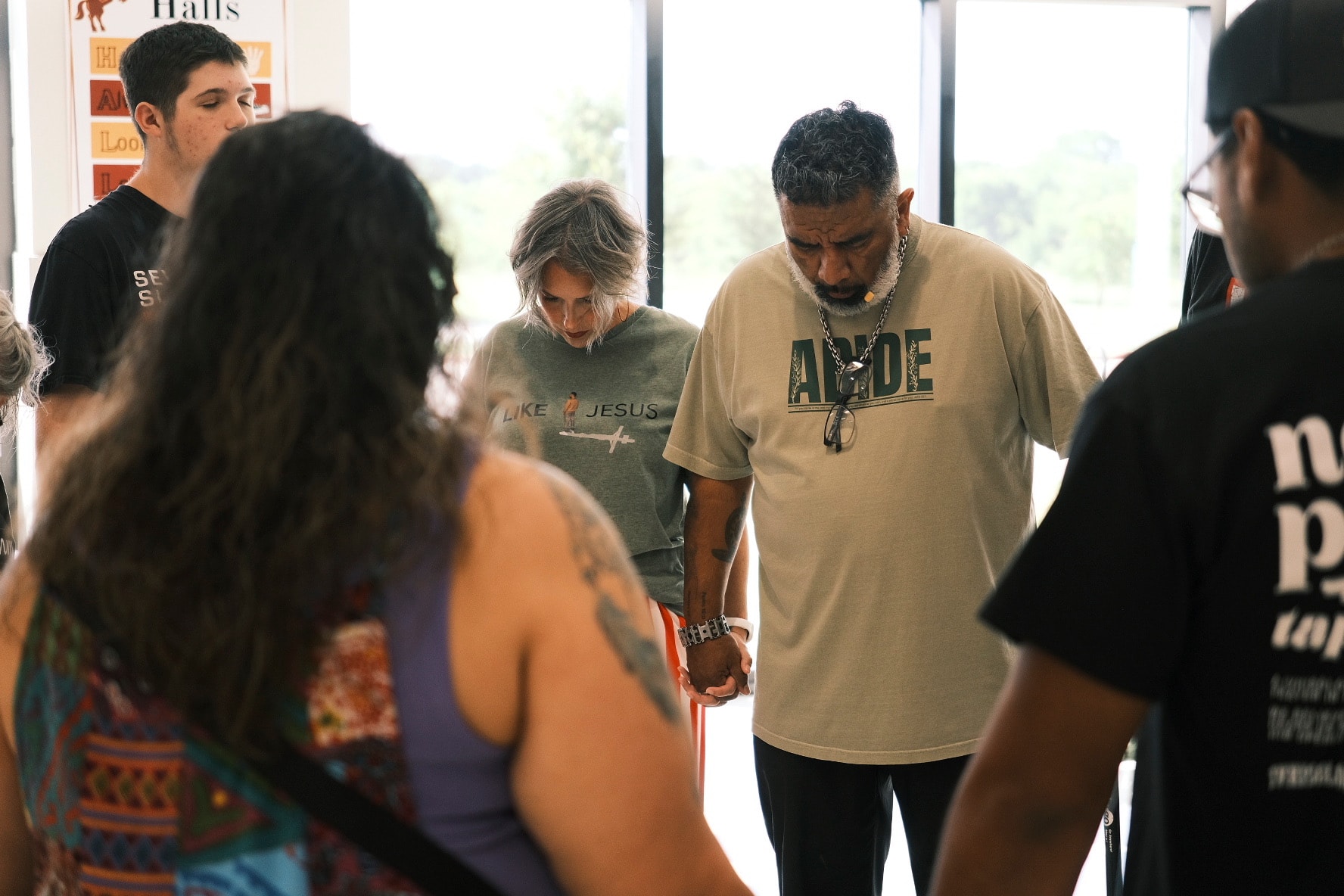 Soba Church community gathered in prayer